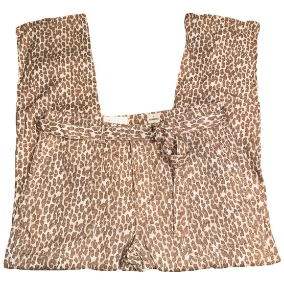 By Anthropologie Wanderer Utility‎ Pants Size 31 -Leopard Print - Picture 1 of 11